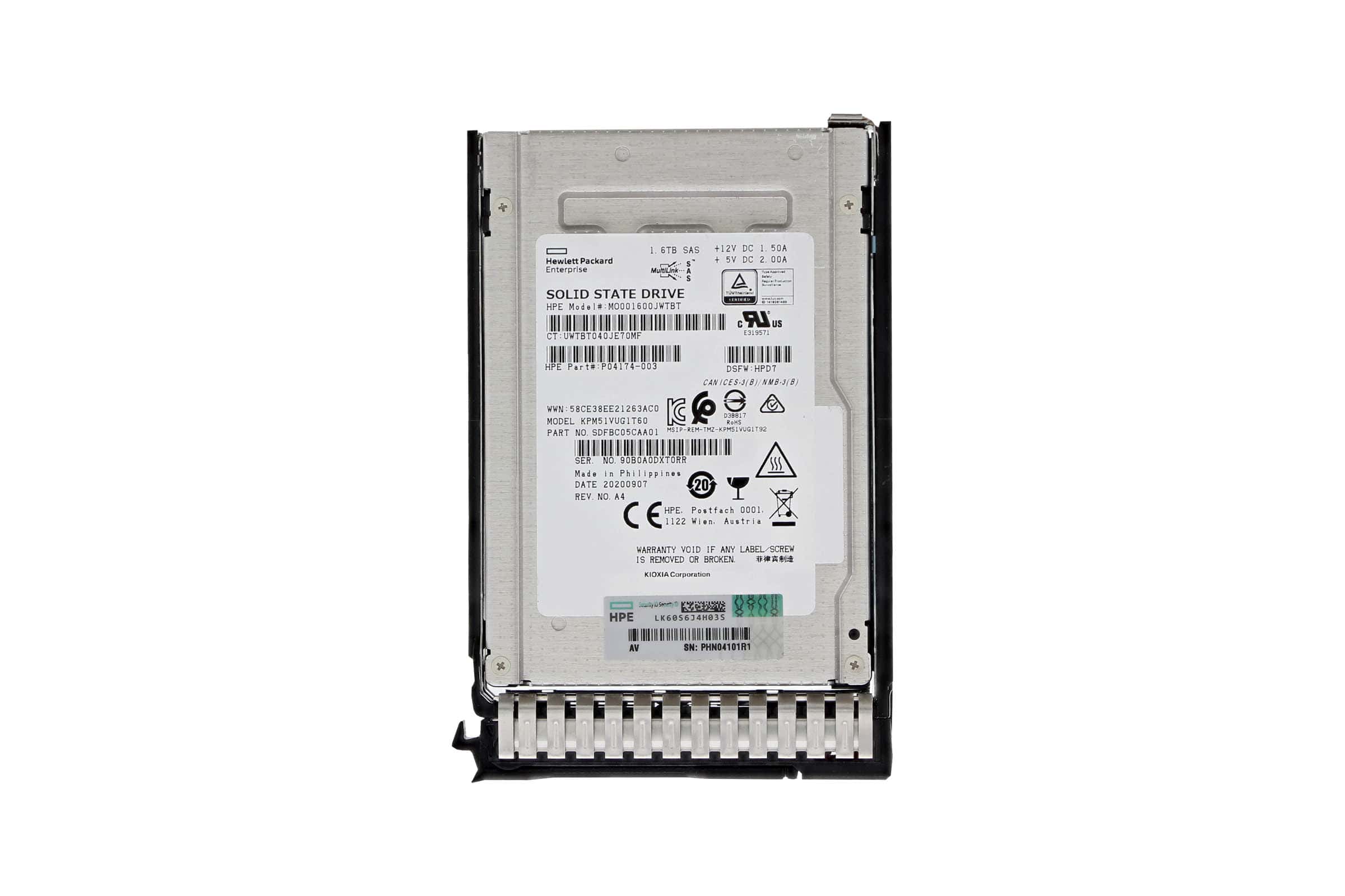 HP 1.6TB SAS Solid State Drive (P06580-001) thumbnail