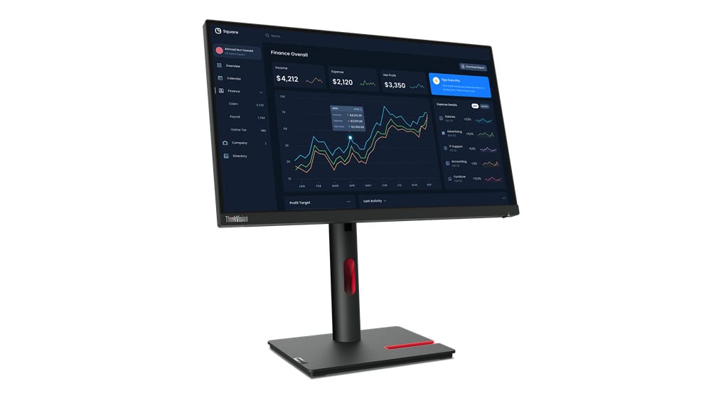 Lenovo ThinkVision T22i-30 computer monitor 54,6 cm (21.5) 1920 x 1080 Pixels Full HD LED Zwart (63B0MAR6EU) thumbnail