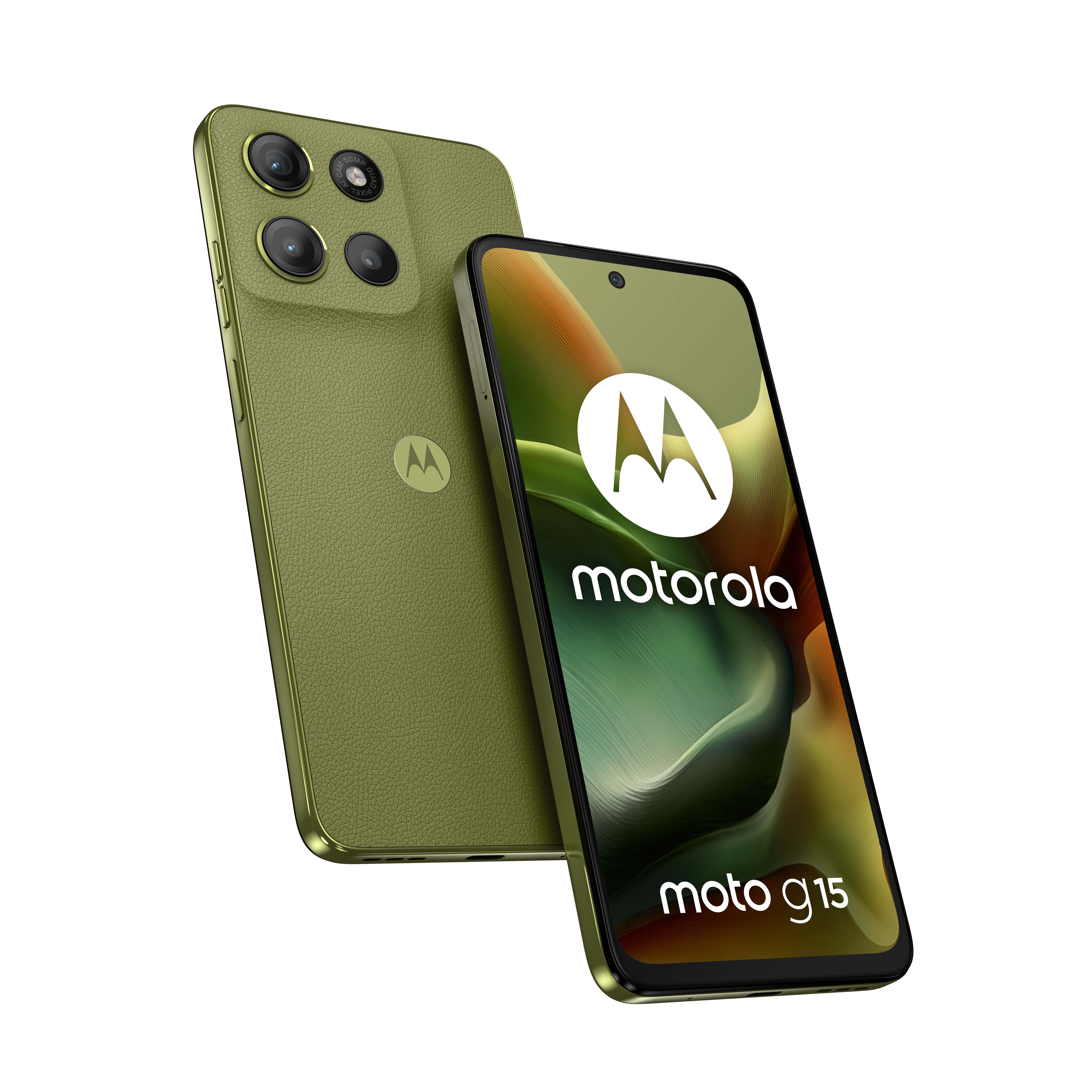 Motorola moto g15 17,1 cm (6.72) Dual SIM Android 15 4G USB Type-C 8 GB 128 GB 5200 mAh Groen (PB6E0012SE) thumbnail