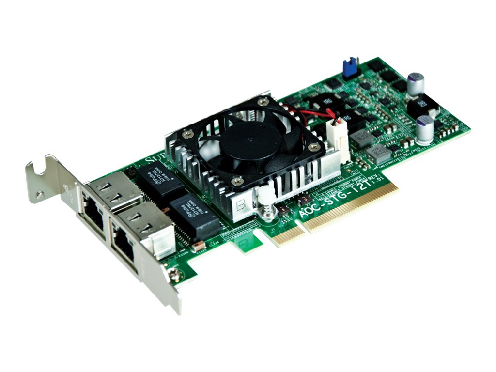 Super Micro SUPERMICRO AOC-STG-I2T REV 2.01 DUAL PORT 10GBE RJ45 ADAPTER (AOC-STG-I2T) thumbnail