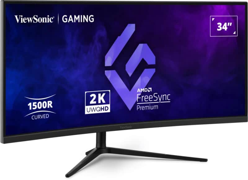 Viewsonic VX3418C-2K computer monitor 86,4 cm (34) 3440 x 1440 Pixels UltraWide Quad HD Zwart (VX3418C-2K) thumbnail