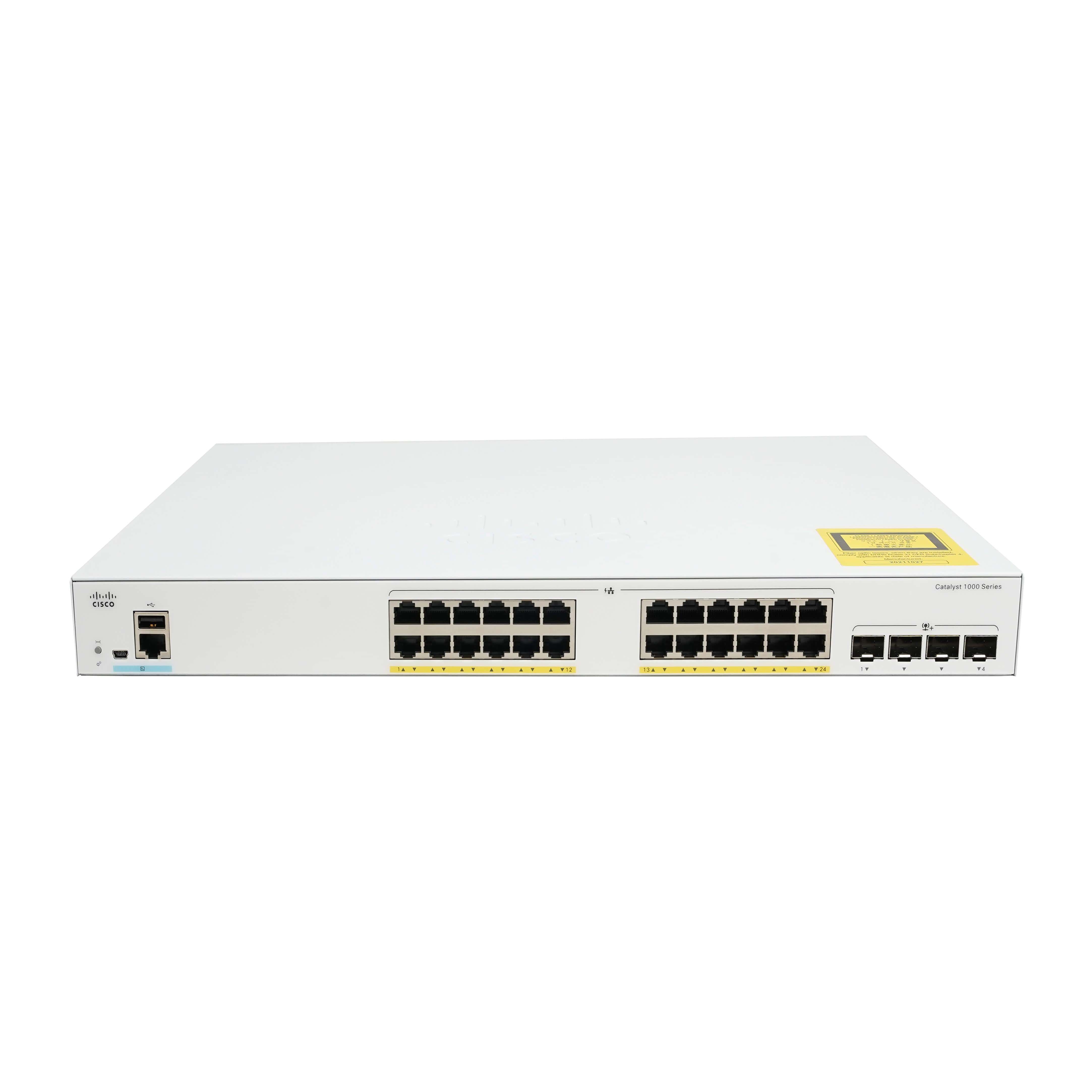 Cisco Catalyst C1000-24FP-4X-L Switch 24-Port PoE+ 370W managed L2 (C1000-24FP-4X-L) thumbnail