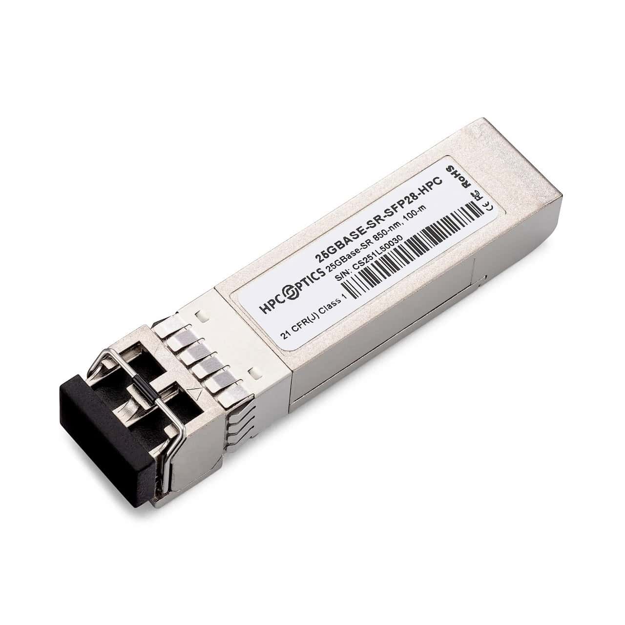 Dell Finisar FC 25G SFP28 Short Range Transceiver MMF Duplex LC (SFP-25G-SR) thumbnail