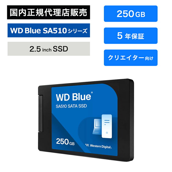 Sandisk WD Blue SA510/250GB/SSD/2.5/SATA/5R (WDS250G3B0A) thumbnail