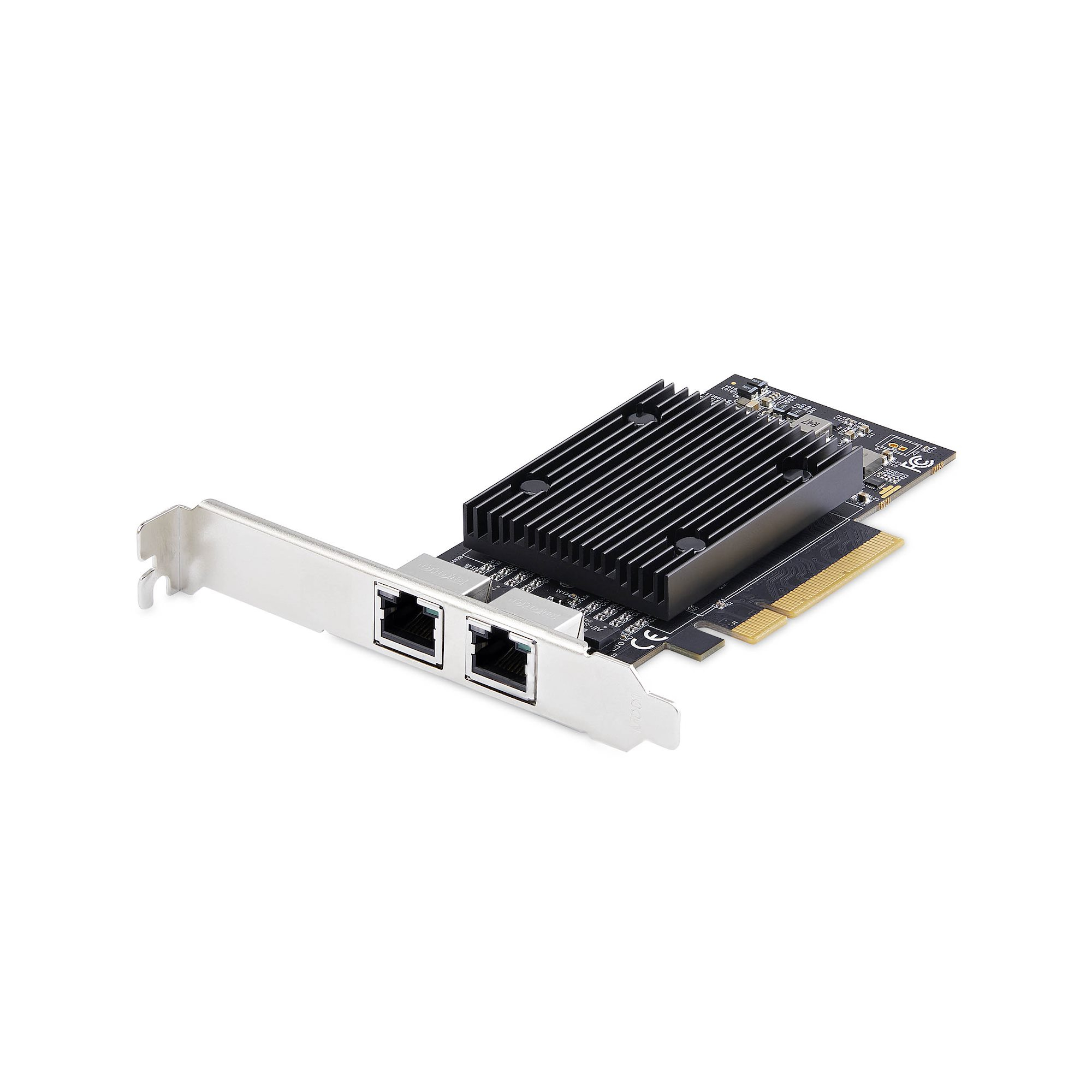 StarTech.com 2-Port PCIe 10Gb Ethernet Netwerkkaart, 10GbE Netwerk Adapter, Broadcom BCM57416 Chipset, Dual RJ45 10GBase-T/Gigabit, NIC Kaart, Windows & Linux, TAA (PR210B-NETWORK-CARD) thumbnail