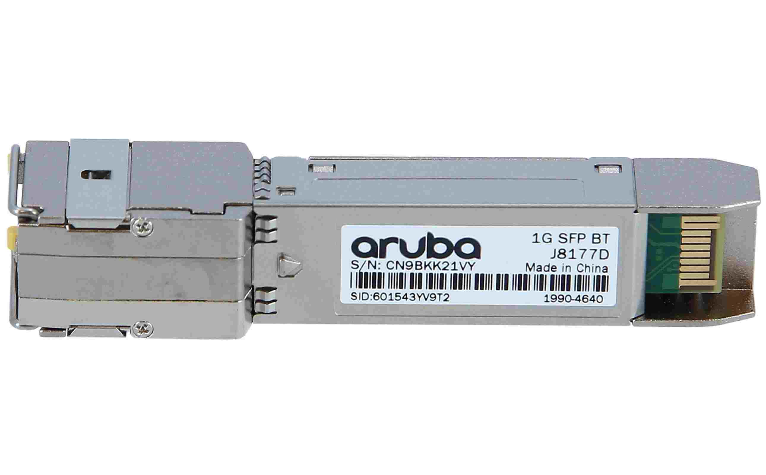 HPE Aruba Networking 1G SFP RJ45 T 100m  Cat5e XCVR (J8177DR) thumbnail