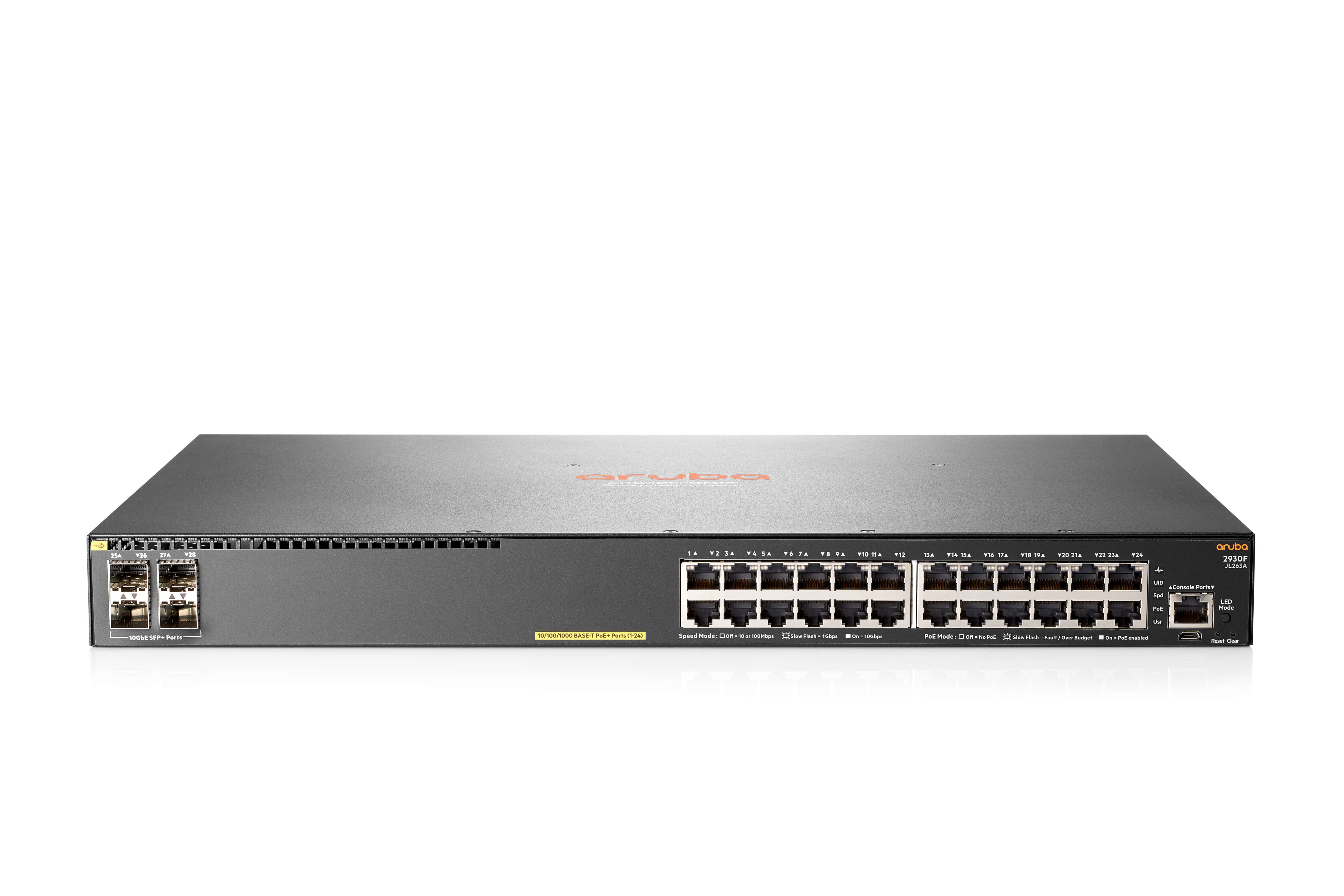 HP Aruba 2930F 24G PoE+ 4SFP+ T Switch (JL263A#ABB) thumbnail