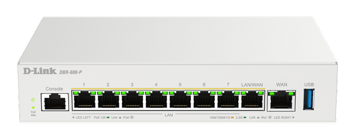 D-Link DBR-600-P/B bedrade router 2.5 Gigabit Ethernet Wit (DBR-600-P/E) thumbnail
