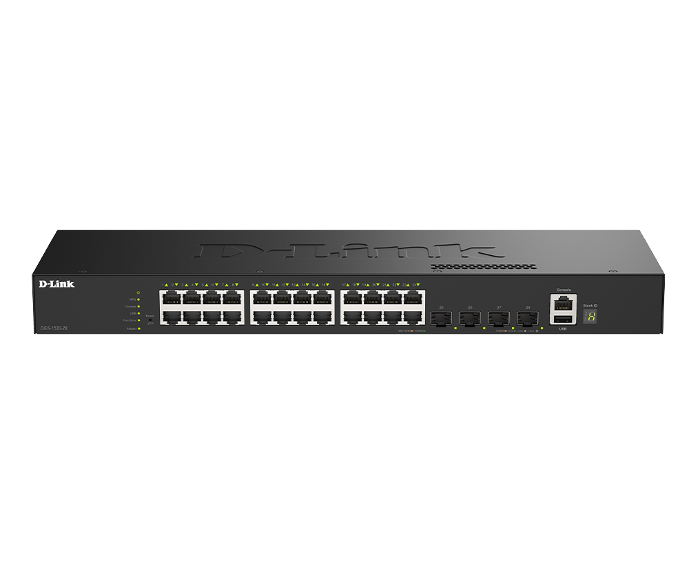 D-Link DGS-1530-28SC/E 28-P. Smart Manag. Gigab. Stack Switch (DGS-1530-28SC/E) thumbnail
