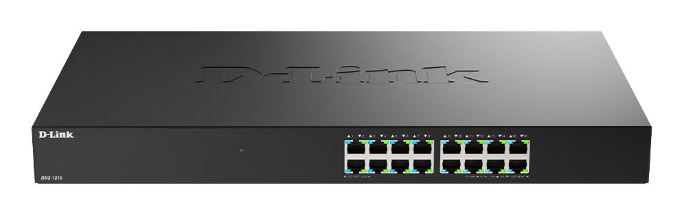 D-Link DMS-1016 Unmanaged L2+ 2.5G Ethernet (100/1000/2500) Zwart (DMS-1016/E) thumbnail