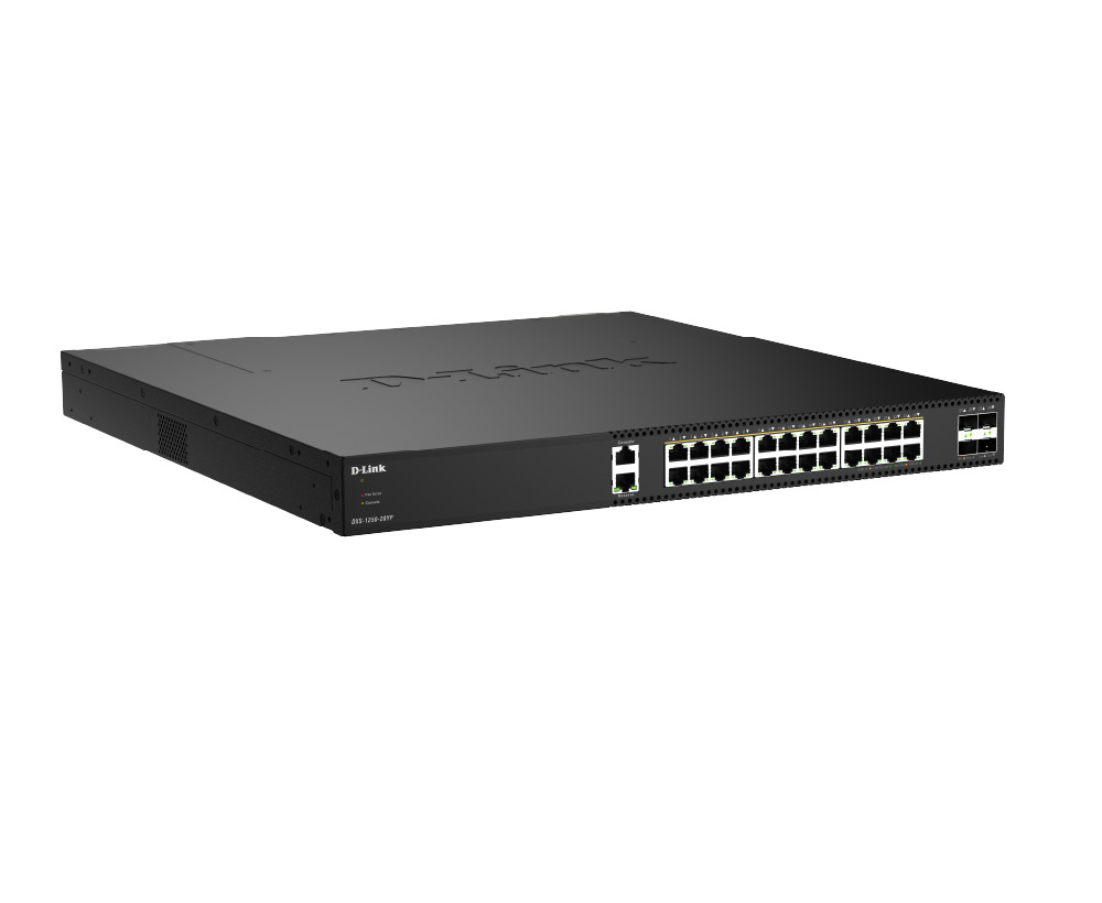 D-Link DXS-1250-28YP/E 28-Port 10G Multi-Gigabit PoE++ Smart Managed Switchwith 4 x 25G SFP28 Ports (DXS-1250-28YP/E) thumbnail