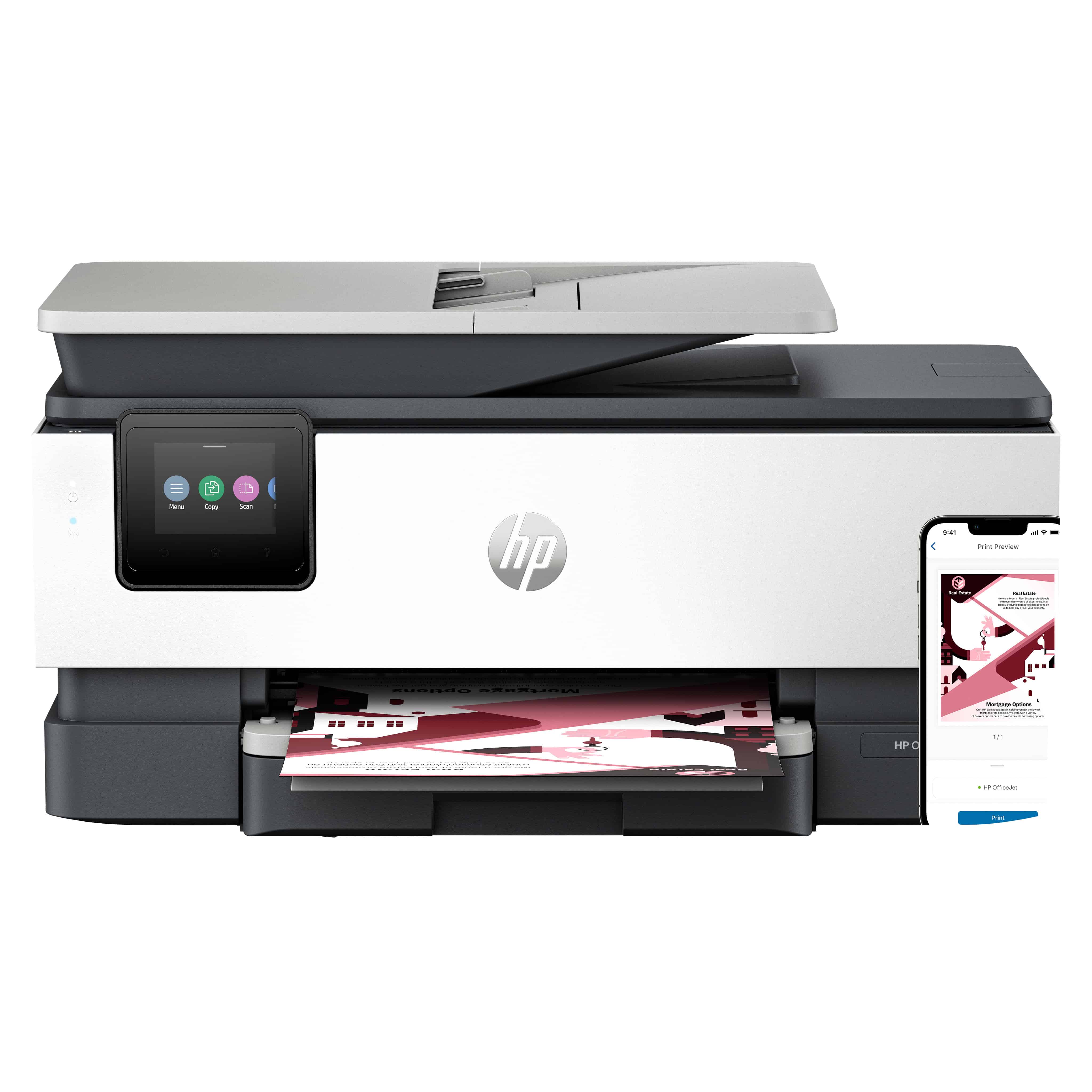 HP OfficeJet Pro 8122e Draadloos All-in-One Kleur Printer, Instant Ink; Dubbelzijdig printen (405U3B#686) thumbnail