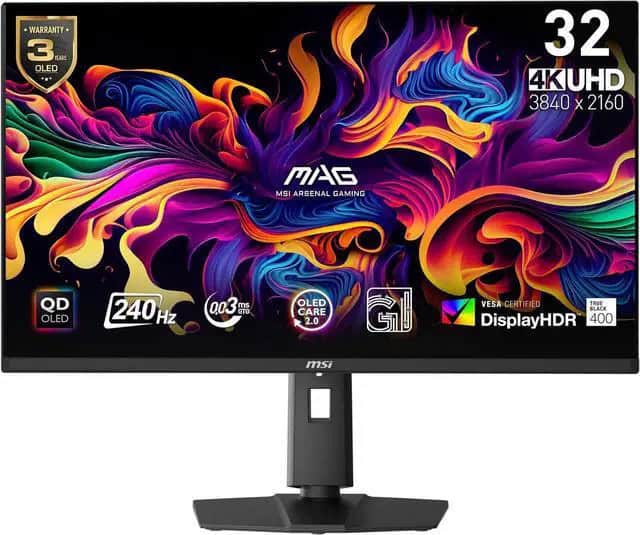 MSI 32(81.3cm)TFT MSI MAG 321UPDE QD-OLED 9S6-3DD39T-029 (9S6-3DD39T-029) thumbnail