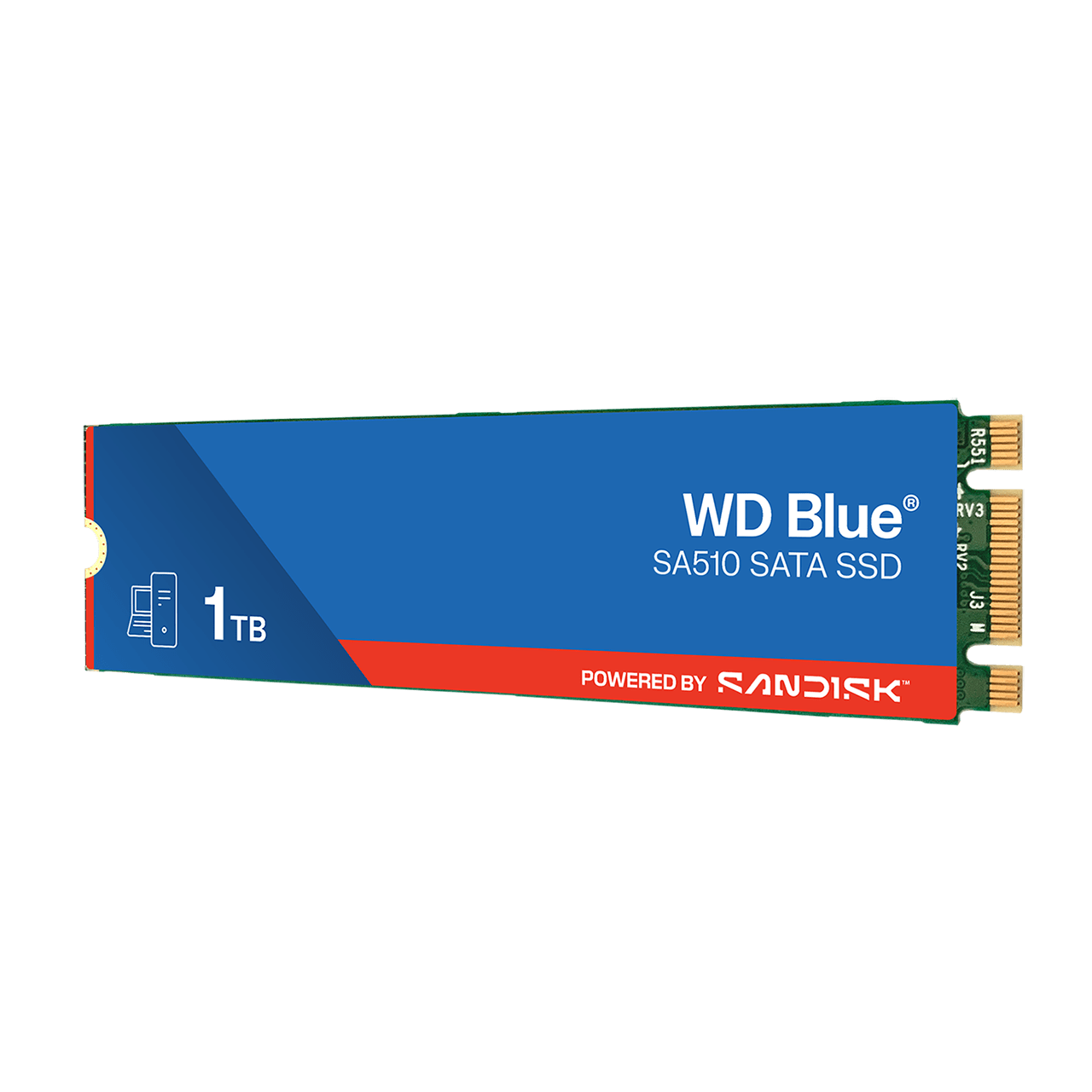 Sandisk Blue SA510 1TB M.2 2280 SSD (WDS100T3B0B) thumbnail