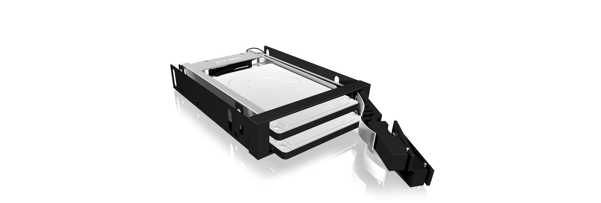 ICY BOX IB-2227StS 8,89 cm (3.5) Opslagschijflade Zwart (IB-2227STS) thumbnail