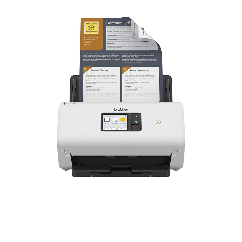 Brother ADS-4550W scanner ADF-scanner 600 x 600 DPI Zwart, Wit (ADS4550WUN1) thumbnail