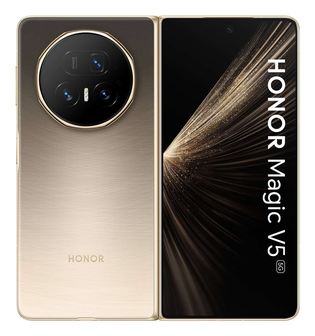 Honor MAGIC V5 20,2 cm (7.95") MagicOS 9.0.1 5G USB Type-C 16 GB 512 GB 5820 mAh Goud (5109BUHJ) thumbnail