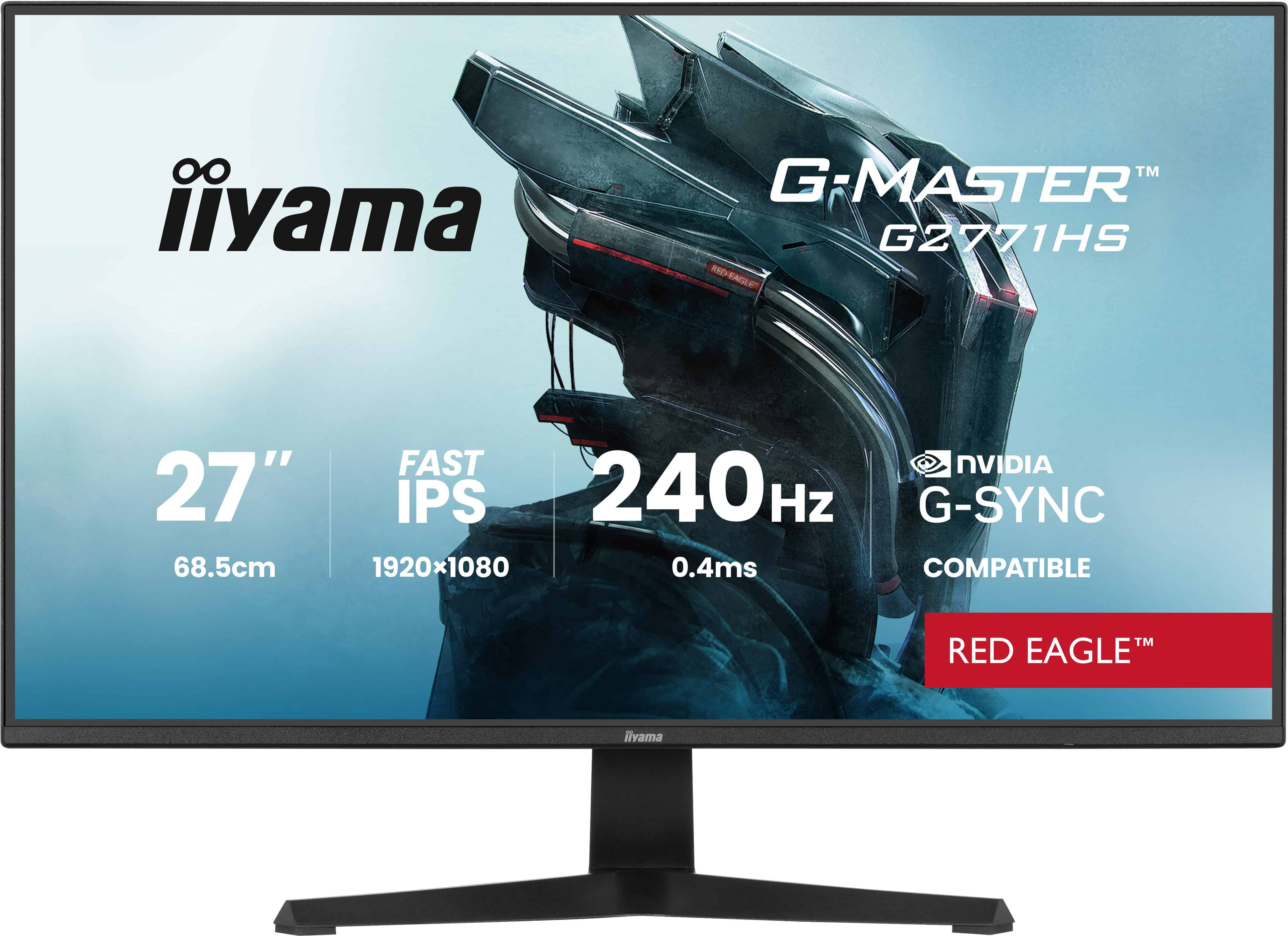 iiyama G-MASTER G2771HS-B1 computer monitor 68,6 cm (27) 1920 x 1080 Pixels Full HD Zwart (G2771HS-B1) thumbnail