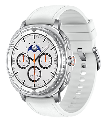Samsung Galaxy Watch 8 Classic 3,3 cm (1.3) AMOLED 46 mm Digitaal 438 x 438 Pixels Touchscreen 4G Zilver Wifi GPS (SM-L505FZWAEUE) thumbnail Samsung Galaxy Watch 8 Classic 3,3 cm (1.3) AMOLED 46 mm Digitaal 438 x 438 Pixels Touchscreen 4G Zilver Wifi GPS (SM-L505FZWAEUE) thumbnail