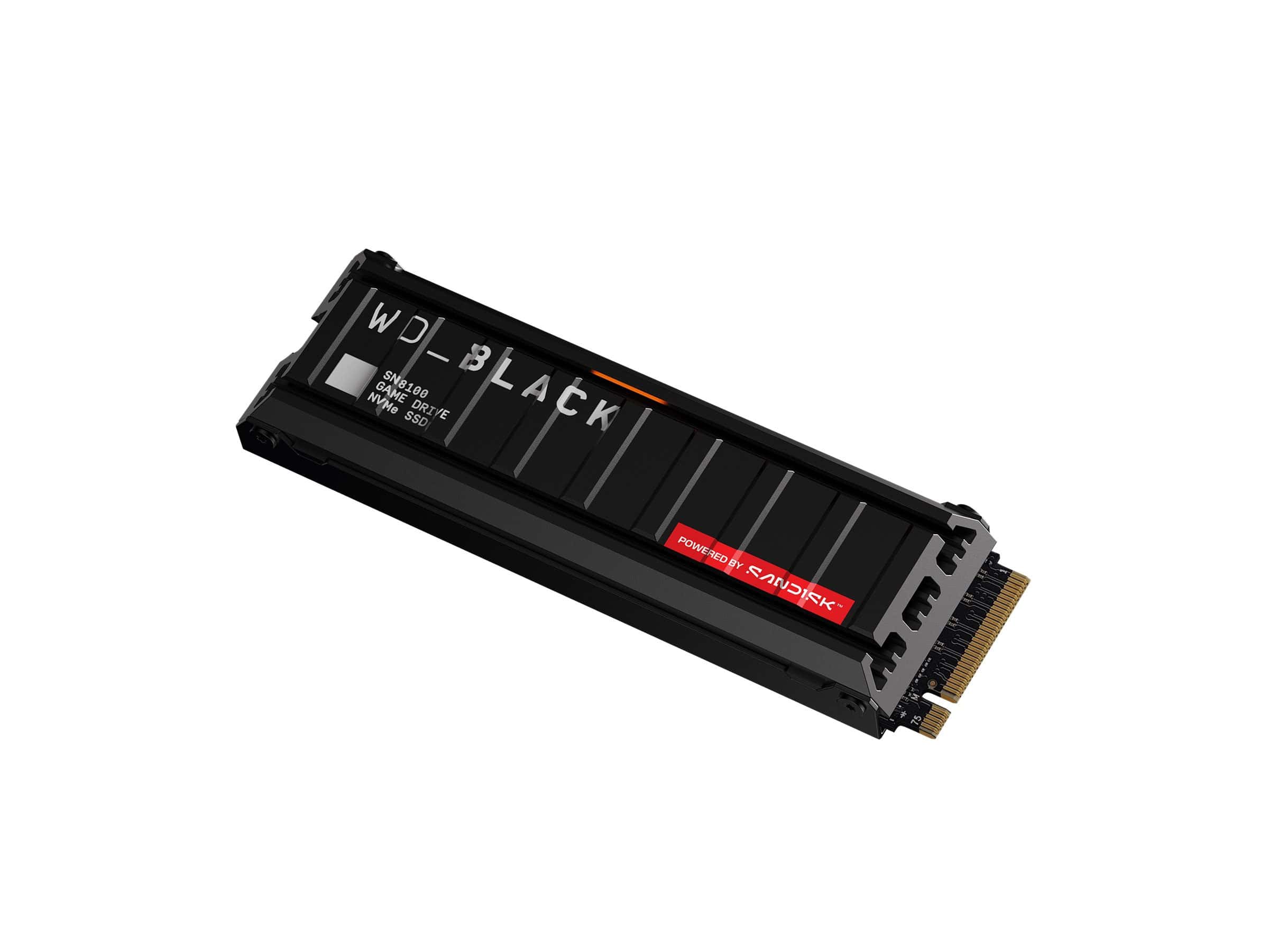 Sandisk M.2 8TB WD Black SN8100 NVMe - With Heatsink (WDS800T1XHM-00CMT0) thumbnail