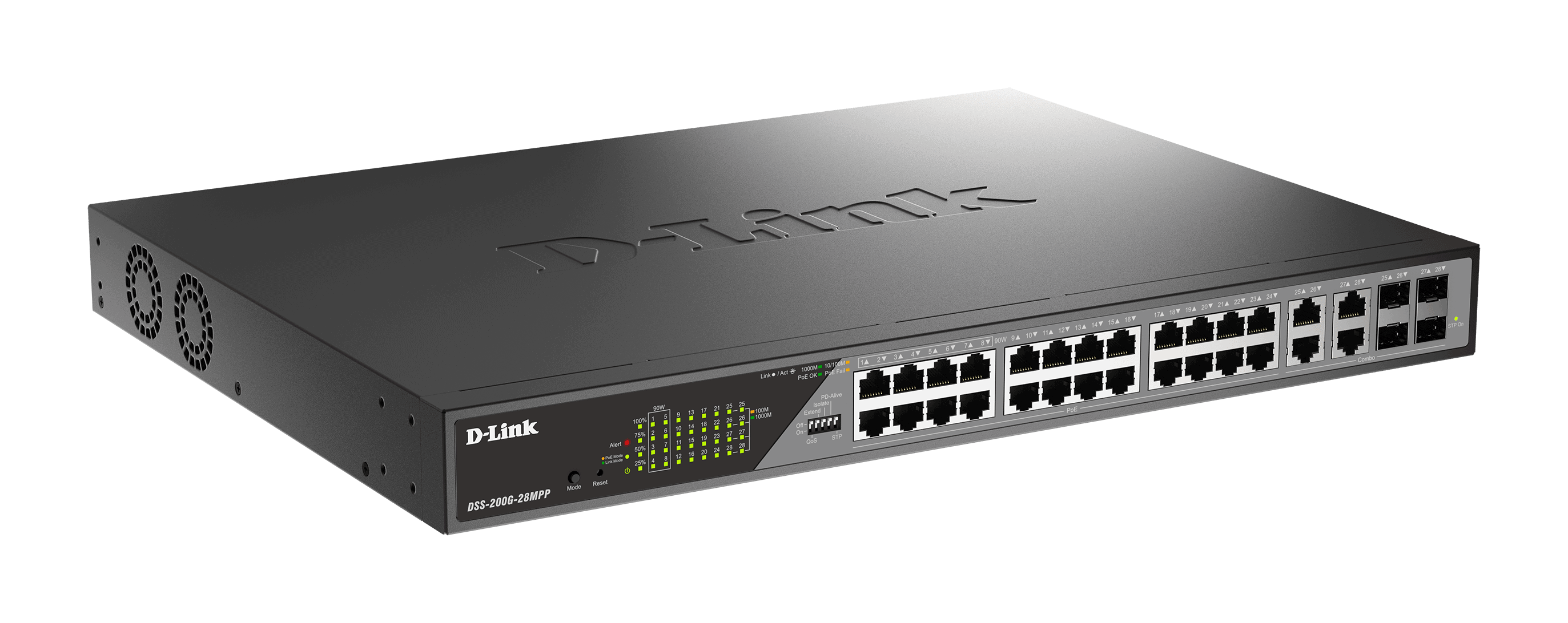 D-Link 28-Port Gigabit Ethernet PoE++ Surveil (DSS-200G-28MPP) thumbnail