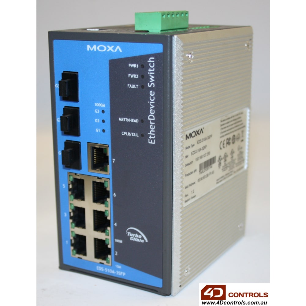 Moxa Industrial Managed Redundant Ethe (EDS-510A-3SFP) thumbnail