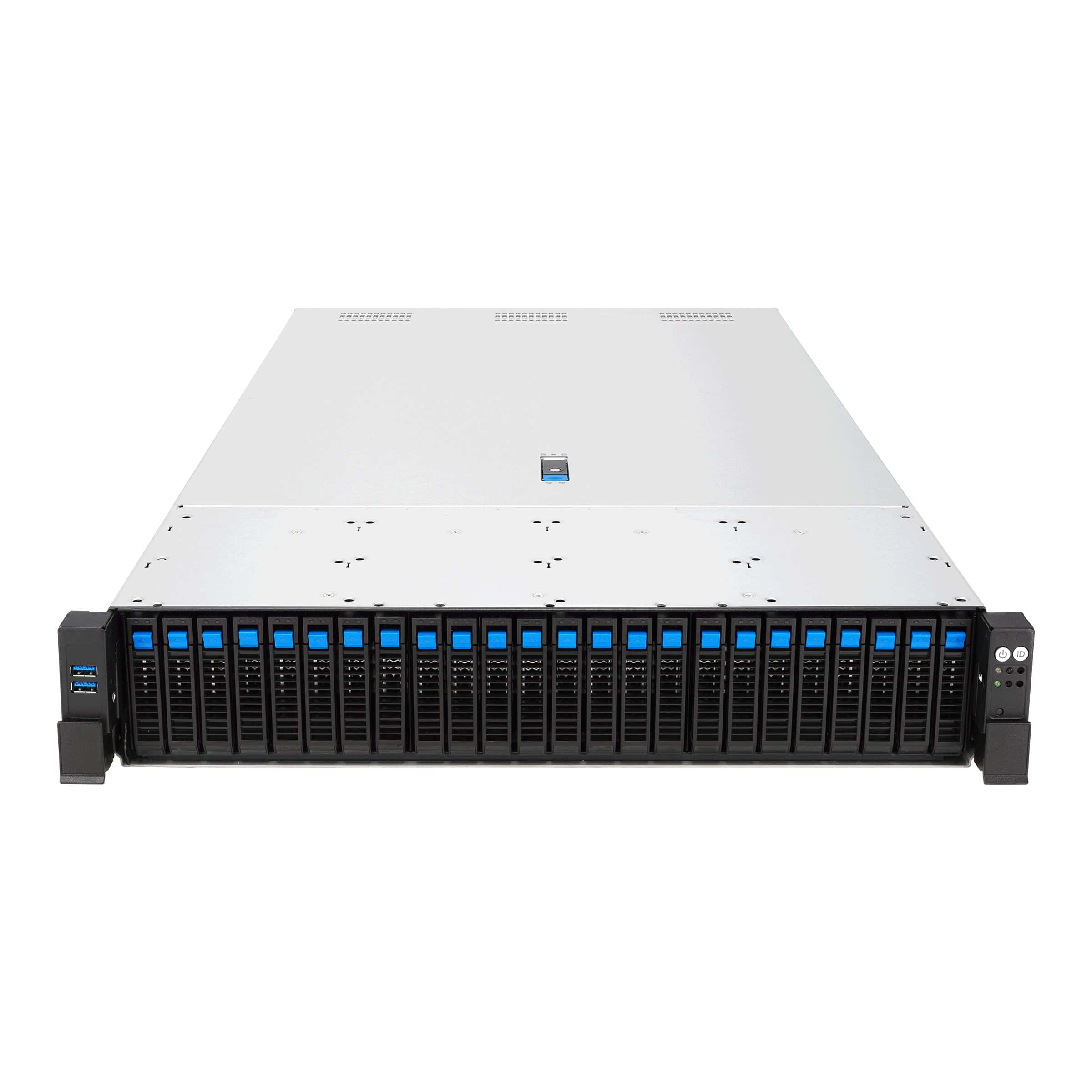 ASUS RS720-E12-RS24G Rack (2U) Zwart, Zilver (90SF03T1-M000Y0) thumbnail