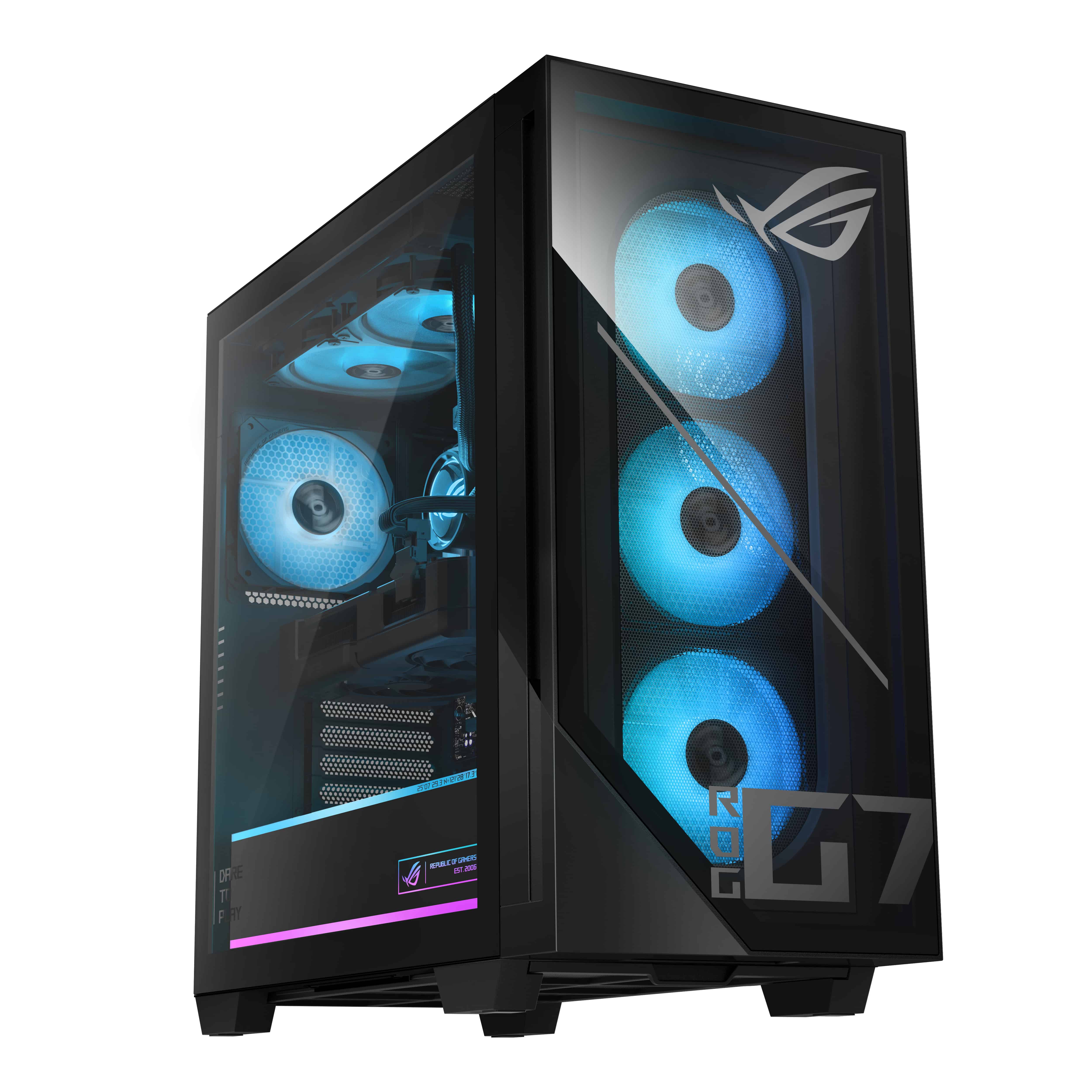 ASUS ROG G700 G700TF-07265F085W Intel Core Ultra 7 265F 32 GB DDR5-SDRAM 2 TB SSD NVIDIA GeForce RTX 5070 Windows 11 Home Tower PC Zwart (90PF0561-M00B30) thumbnail