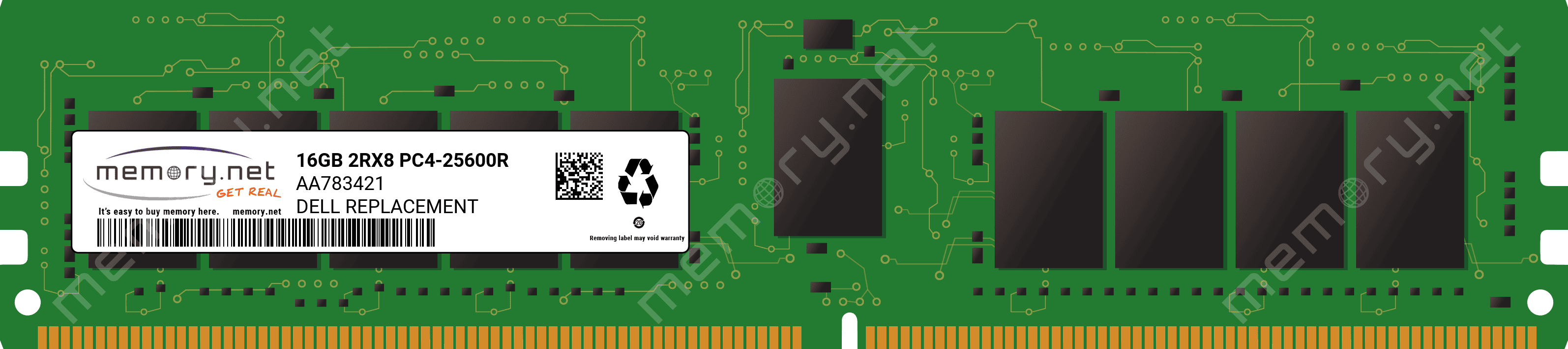 Dell 16GB (1*16GB) 2RX8 (AA783421-RFB) thumbnail