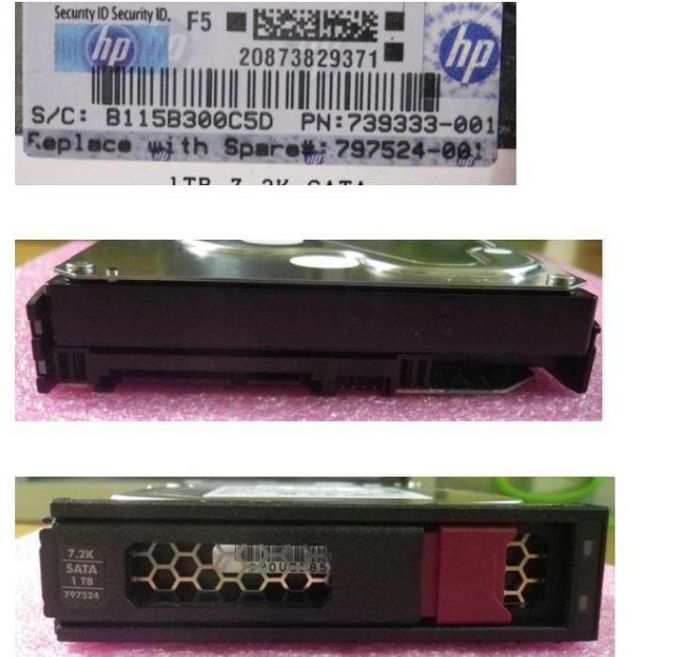 HP DRV HD 1TB 6G 7.2K 3.5 SATA LP (797524-001-RFB) thumbnail