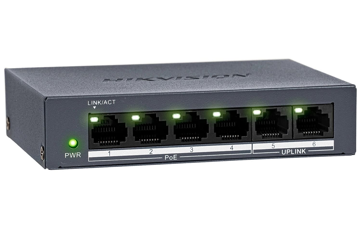 Hikvision DS-XS0106-P Unmanaged Switch PoE 4+2 (DS-XS0106-P) thumbnail
