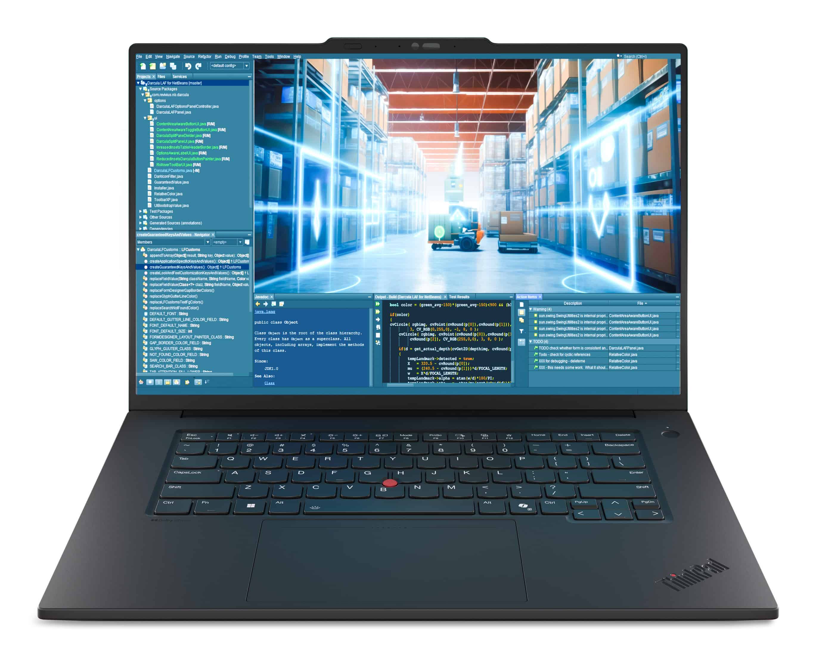 Lenovo ThinkPad P1 Gen 8 Intel Core Ultra 7 255H Mobiel werkstation 40,6 cm (16") Touchscreen 3.2K 32 GB LPDDR5x-SDRAM 1 TB SSD NVIDIA RTX PRO 2000 Blackwell Wi-Fi 7 (802.11be) Windows 11 Pro Engels Zwart (21Q80003MH) thumbnail