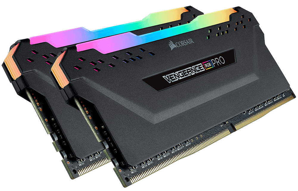 Corsair Vengeance RGB Pro Black 16GB (1x16GB) DDR4 3200MHz / Bulk DIMM 288/ Desktop Memory (CM4X16GC3200C16W2E) thumbnail