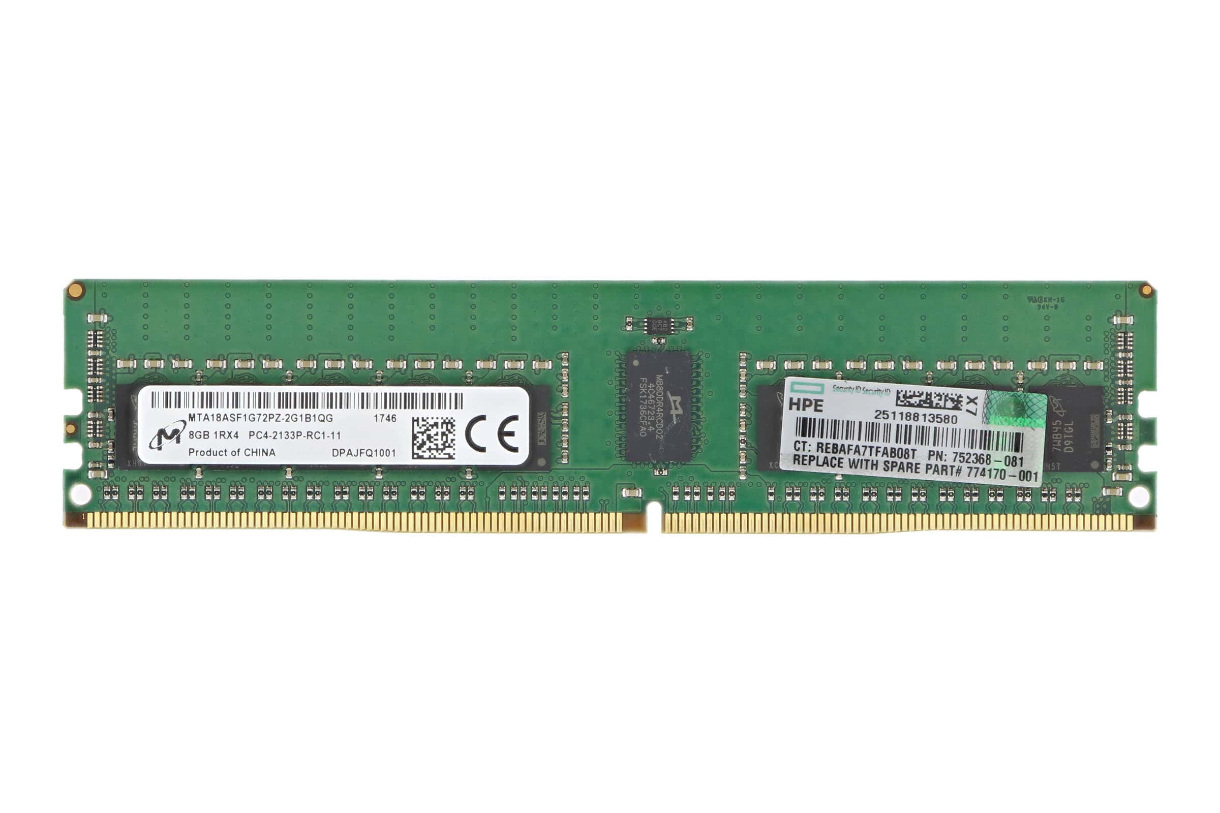 HP 8GB DDR4-2133 Registered DIMM (752368-081) thumbnail
