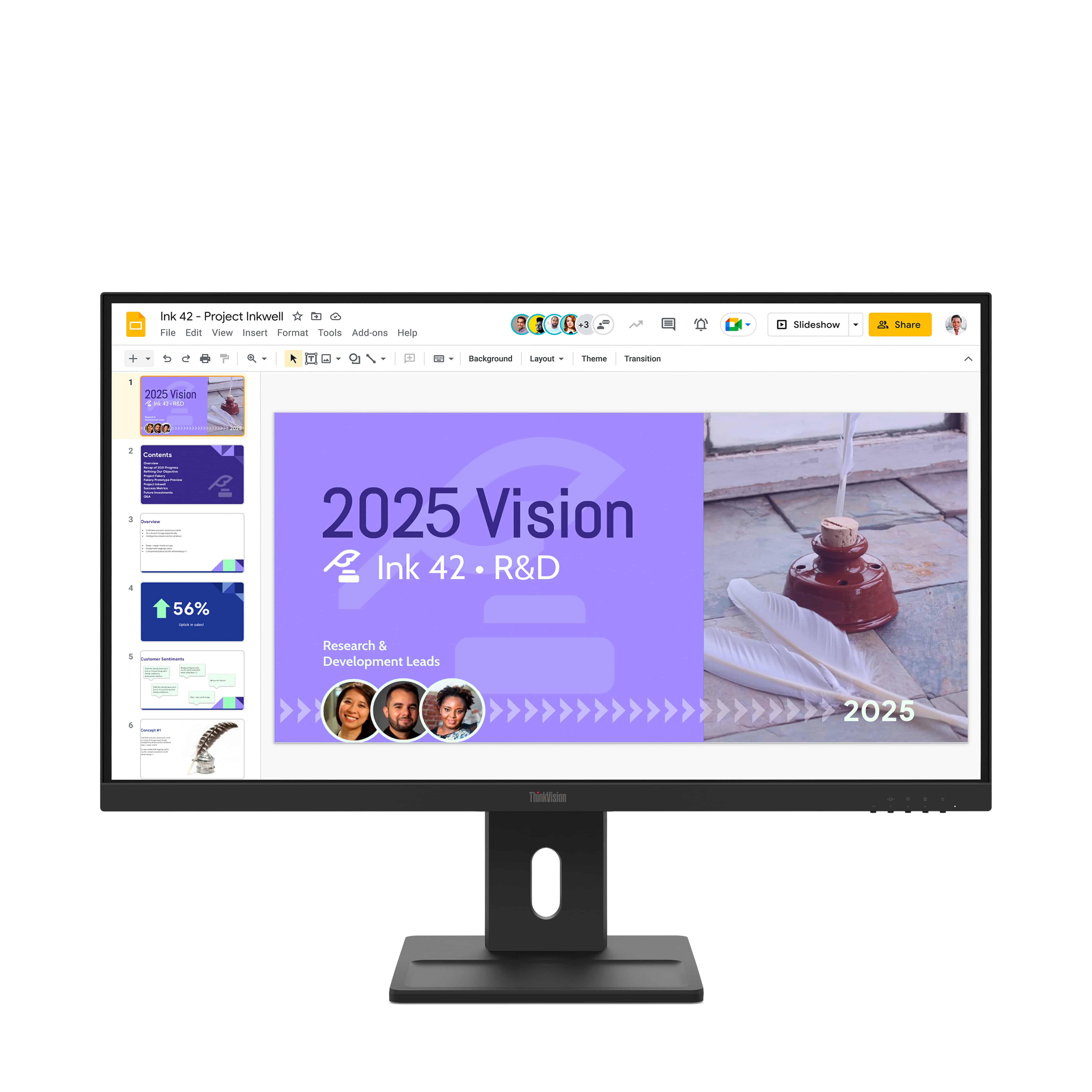 Lenovo ThinkVision E27Q-40 computer monitor 68,6 cm (27) 2560 x 1440 Pixels Quad HD LCD Zwart (64BDGAR4EU) thumbnail
