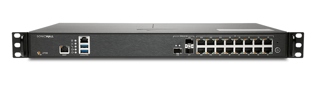 SONICWALL NSA 2700 GEN6 FIREWALL REPLACEMENT WITH APSS 1YR (03-SSC-8129) thumbnail
