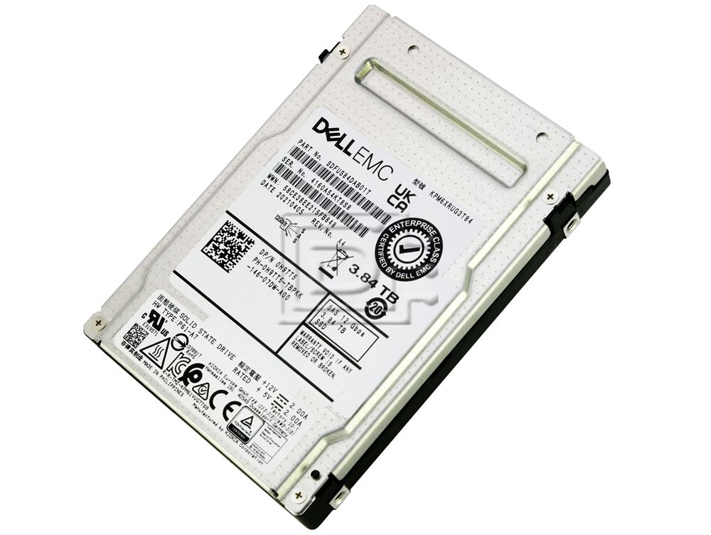 Dell 3.84TB SSD 2.5 SAS 12G RI (H9TT5-RFB) thumbnail