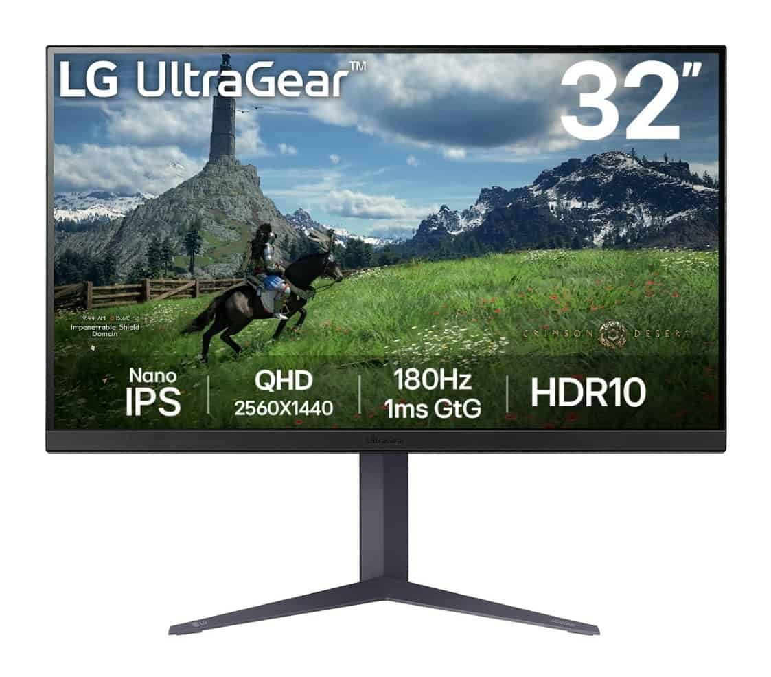 LG 32GS85Q-B computer monitor 80 cm (31.5) 2560 x 1440 Pixels Quad HD Zwart (32GS85Q-B) thumbnail
