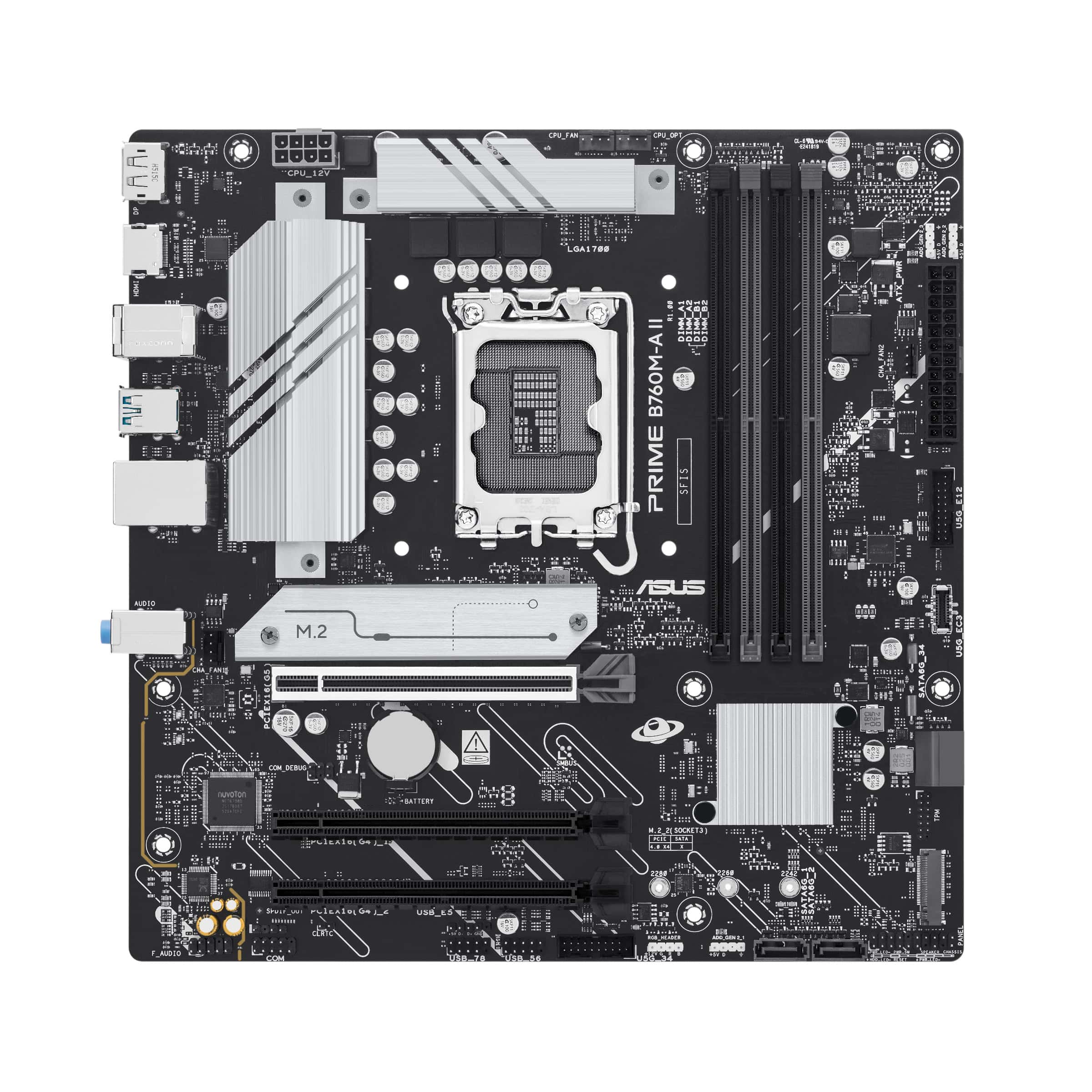 ASUS PRIME B760M-A II-CSM Intel B760 LGA 1700 micro ATX (90MB1NG0-M0EAYC) thumbnail