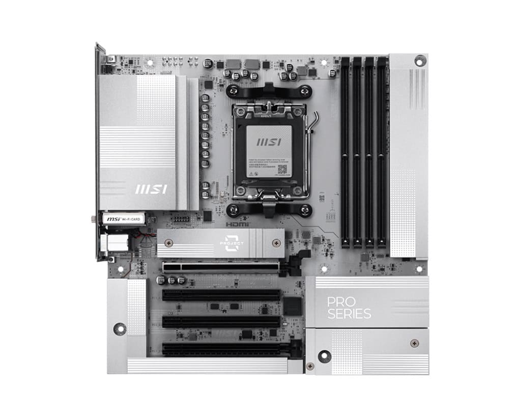 MSI AM5 PRO B850M-A WIFI PZ M-ATX AMD B850 Socket AM5 micro ATX (7E78-001R) thumbnail