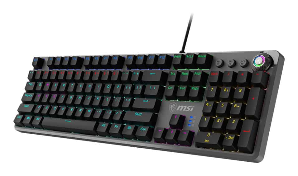 MSI FORGE GK310 toetsenbord Gamen USB QWERTY US International Zwart (FORGE GK310 RED US) thumbnail