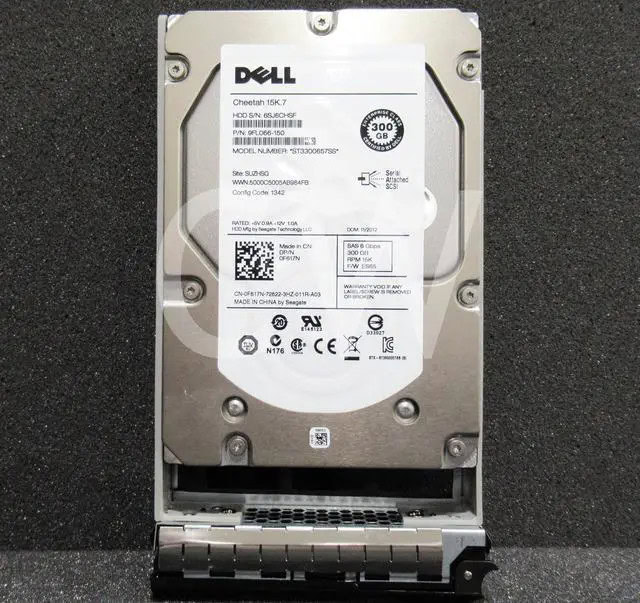 Dell 300GB 15K 3.5IN SAS HDD (9FL066-150-RFB) thumbnail