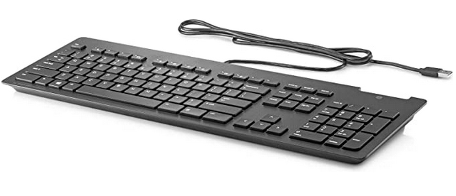 HP 911502-111 toetsenbord Kantoor USB Zwart (911502-111) thumbnail