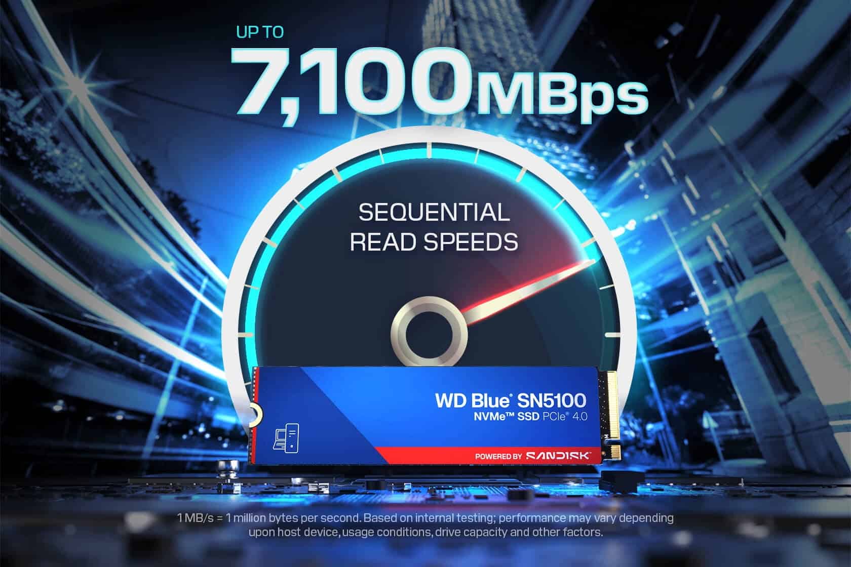 Western Digital HDSSD M.2 500GB WD Blue™ SN5100 NVMe (WDS500G5B0E) thumbnail