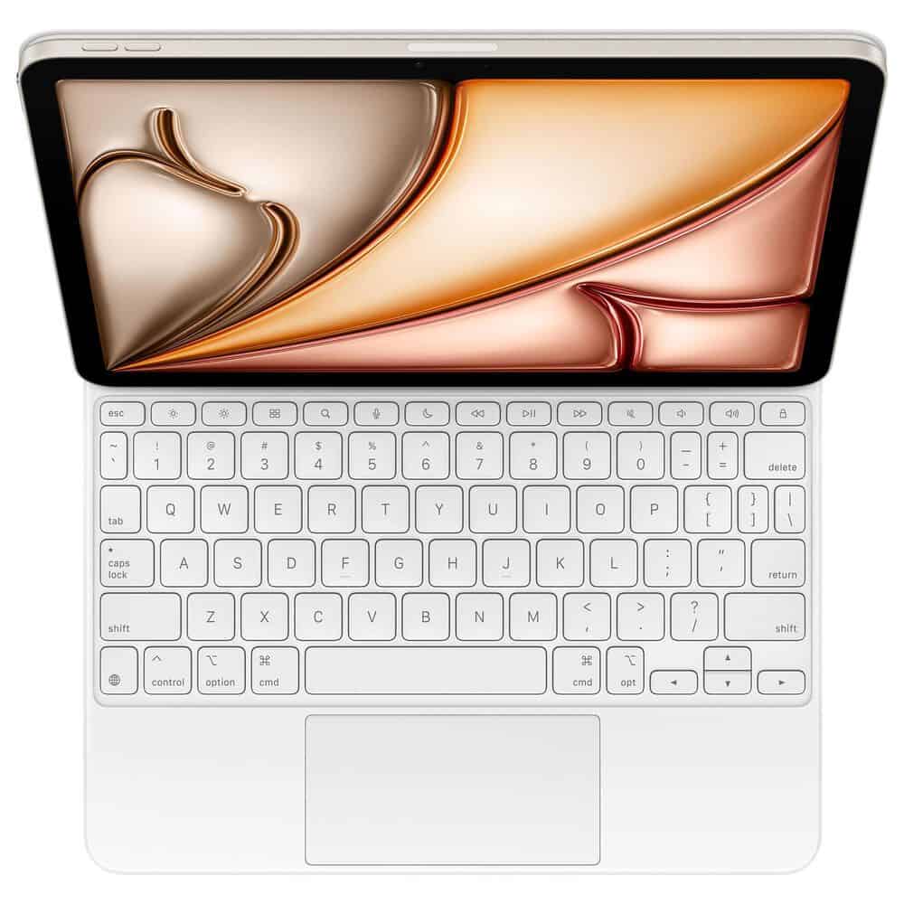 APPLE Magic Keyboard for iPadAir 11-inch (M3) - US English - White (MDFV4LB/A) thumbnail