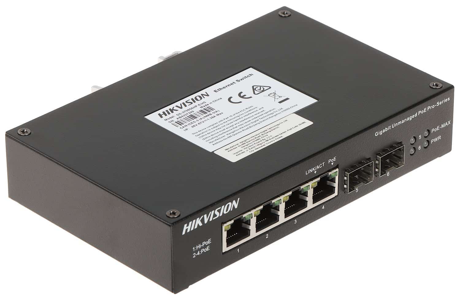 HIKVISION DS-3T0506HP-E/HS Industrial switch PoE (DS-3T0506HP-E/HS) thumbnail