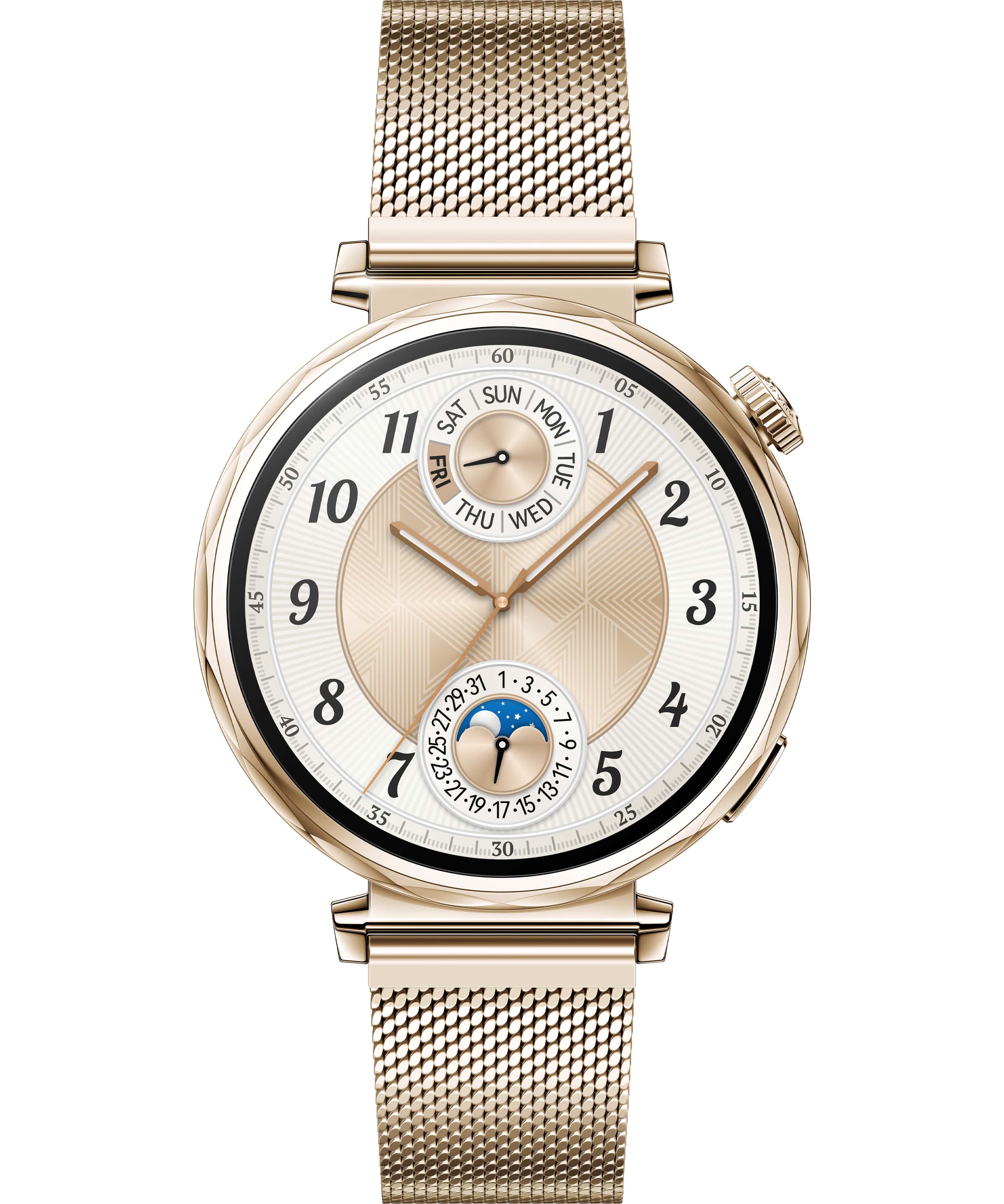 Huawei WATCH GT5 41mm 3,35 cm (1.32) AMOLED Digitaal 466 x 466 Pixels Goud (55020DJQ) thumbnail
