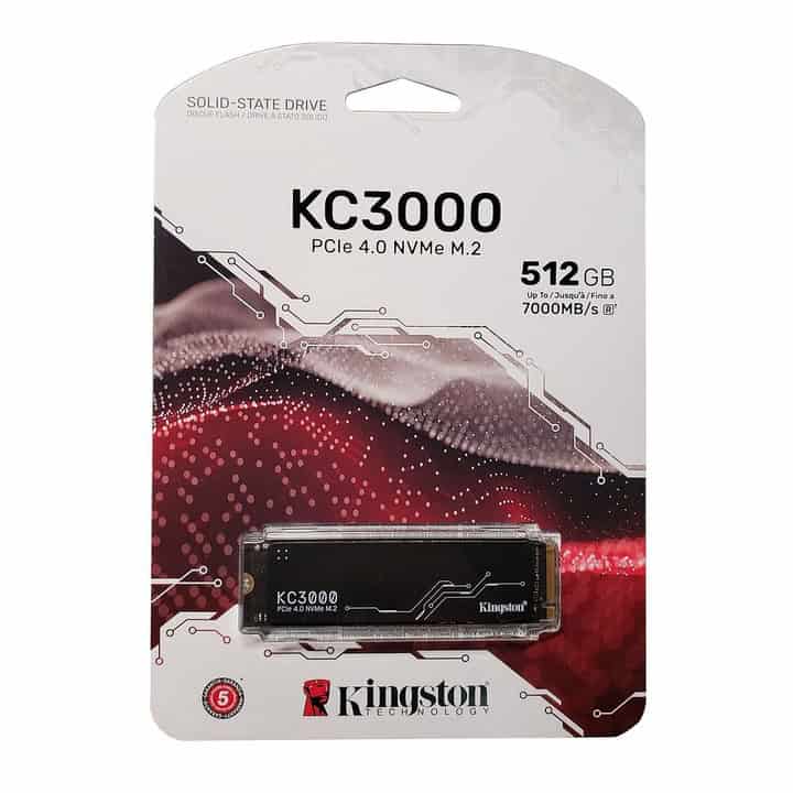 Kingston Technology 512G KC3000 M.2 2280 NVMe SSD (SKC3000S/512) thumbnail