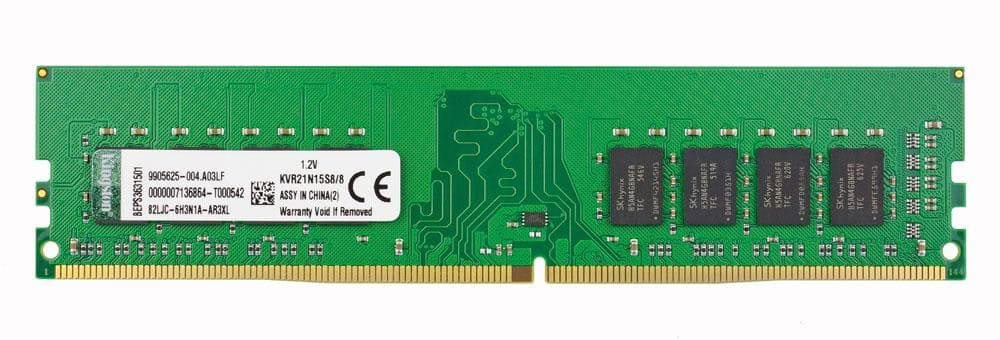 Kingston Technology ValueRAM KVR21N15S8/8 Kingston 8GB DDR4 2133MHz PC4-17000 SODIMM geheugenmodule 1 x 8 GB 2133 MT/s 288-pin DIMM (KVR21N15S8/8) thumbnail
