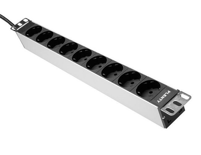 Plenty Plenty 19 inch  PDU met Zekeringsautomaat, 6xc Type F sockets (PLA416-6Z16) thumbnail